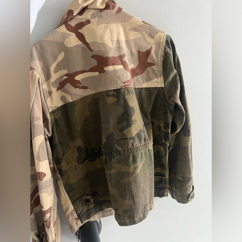 Allsaints MULTICOLOUR ‘FINCH’ DENIM JACKET- Size M - Picture 4 of 4